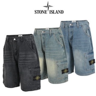 6부 뒷밴딩 카고 버뮤다 팬츠