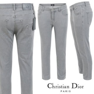 디* 자수 로고 그레이 슬림 일자진