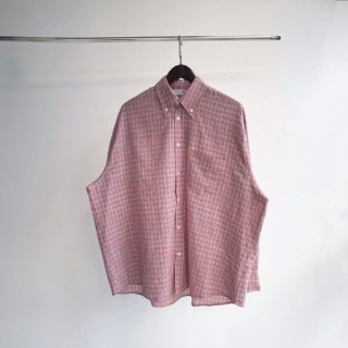 아**** 버로우드 핑크 셔츠 - 수입 (남여공용)