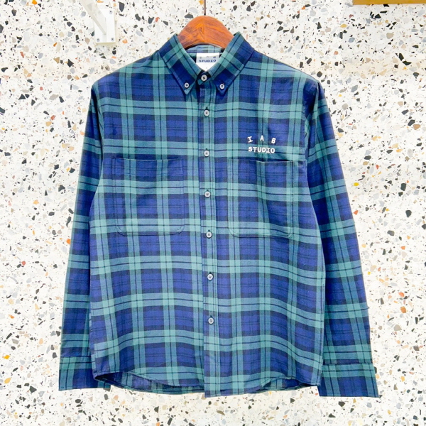 아* 포켓 체크 셔츠