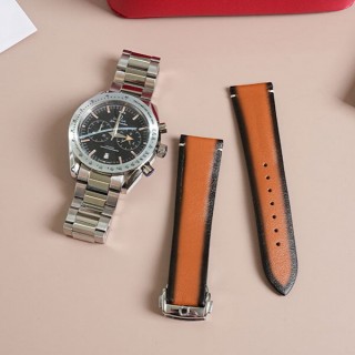 오메* 스피드마스터 '57 (스틸 및 레더 스트랩)