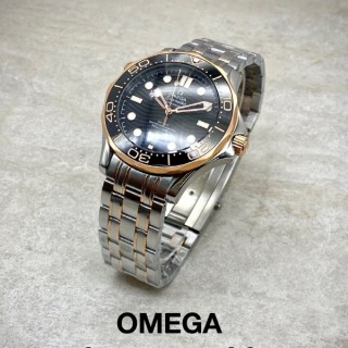 오메* 씨마스터 다이버 300M 블랙다이얼 콤비