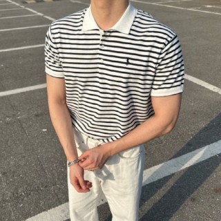 PL 단가라 카라 반팔니트