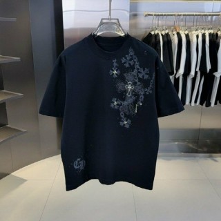 크* 체인 크로스 티셔츠