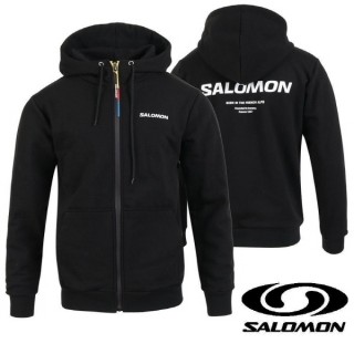 살** 로고 나염 후드 집업